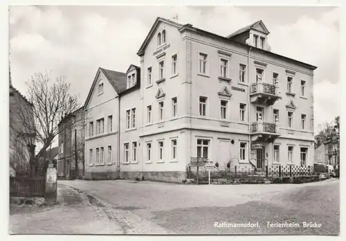 Ak Rathmannsdorf Ferienheim Brücke 1977 DDR (A3033