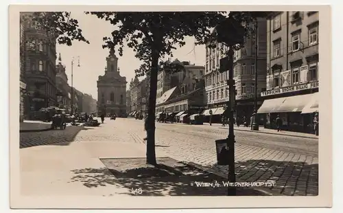 Foto Ak Wien 4 Wiednerhauptstraße um 1930