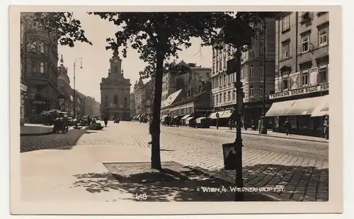 Foto Ak Wien 4 Wiednerhauptstraße um 1930 