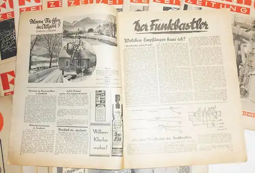 Konvolut Funk Zeitungen 1934 / 1935 !