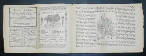 Ausstellung des Sächs. Handwerker & Kunstgewerbes 1896 Dresden Wegweiser (H6