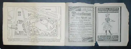 Ausstellung des Sächs. Handwerker & Kunstgewerbes 1896 Dresden Wegweiser (H6