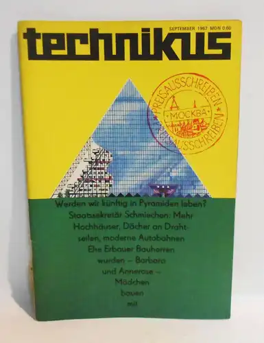 Technikus 9 / 1967 DDR Magazin Naturwissenschaft Technik !
