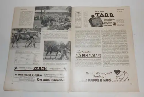 Deutsche Sankt Georg Sportzeitung Nr. 21 / 1935 Pferde Pferdesport Pferdezucht !