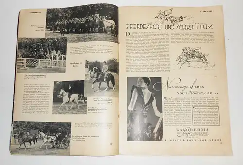 Deutsche Sankt Georg Sportzeitung Nr. 19 / 1935 Pferde Pferdesport Pferdezucht !