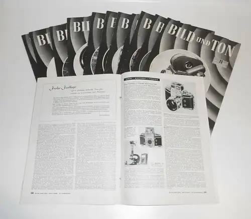 Bild und Ton Zeitschrift für Film - & Foto Technik kompletter Jahrgang 1957 !