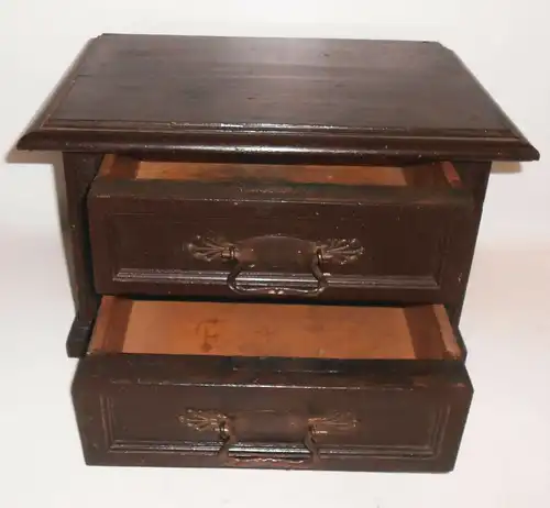Miniatur Kommode Model Möbel Mobeliar Mustermöbel Entwurf um 1890 Vintage Deko 