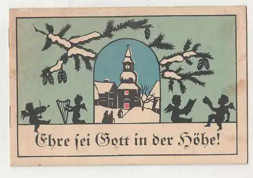 Heft Ehre sei Gott in der Höhe um 1930 Charlotte Waga Geburt Jesus Weihnachten 