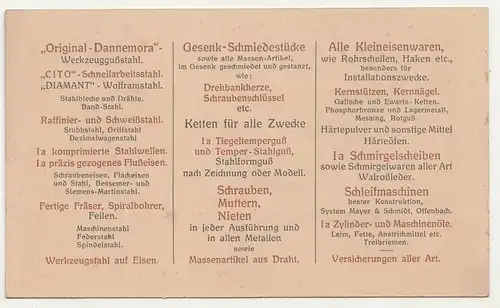 Visitenkarte Max Sprenger Zittau Spezial Bedarfsartikel um 1910 Reklame ! (D7