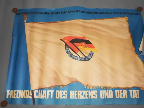 DDR Plakat Poster 25 Jahre Gesellschaft für deutsch sowjetische Freundschaft