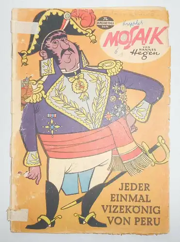 Mosaik Nr. 74 / 1963 Original Hannes Hegen Digedags !