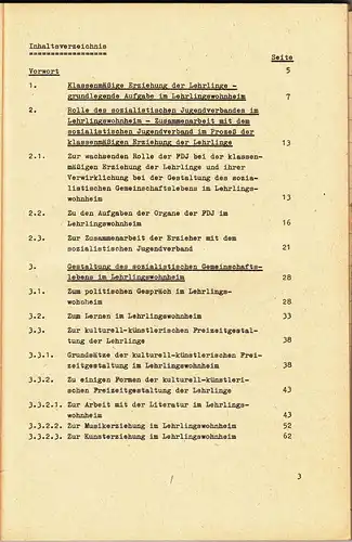 Klassenmäßige Erziehung im Lehrlings Wohnheim 1974 Pädagogik Volk & Wissen DDR !