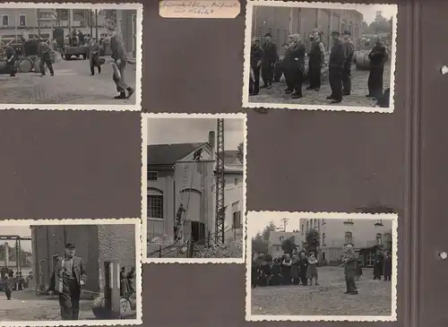 Konvolut Fotos Feuerwehr Übung VEB Energieversorgung Dresden um 1950/60 (D5