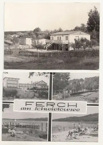 2 x Ferch am Schwielowsee DDR Bungalowsiedlung 1973 ! (A2807