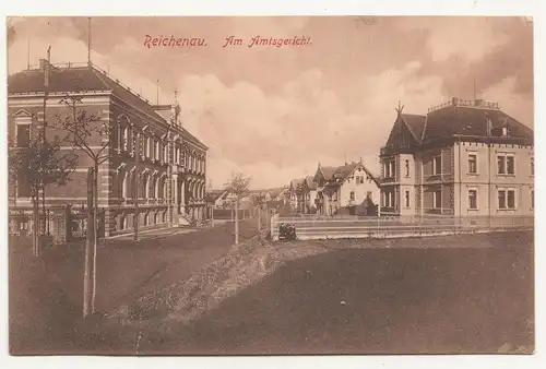 Ak Reichenau Am Amtsgericht Straße Markersdorf  ! (A2794