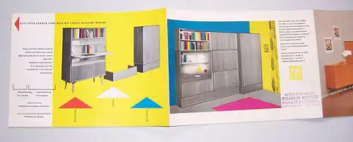 Prospekt M Detus Möbel 50er Jahre Design Mid Century Vintage Kayser Münster !(D5