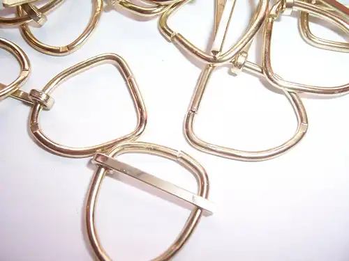 34 x DDR Metall Gürtelschnalle Bandschnalle Vintage Schnallen Accessoires 