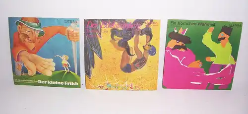 3 x Litera Märchen Platten Körnchen Wahrheit Der kleine Frikk Der Edelsteinberg 