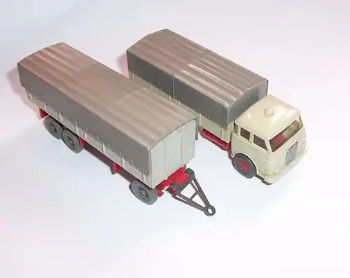 Wiking 633 Modellauto 10.230 MAN Pritschen Hängerzug 1:87 H0 