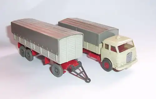 Wiking 633 Modellauto 10.230 MAN Pritschen Hängerzug 1:87 H0