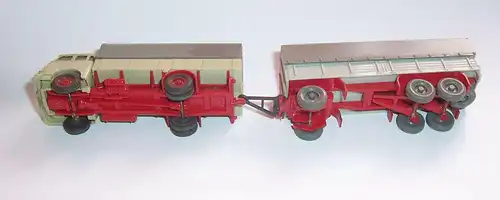 Wiking 633 Modellauto 10.230 MAN Pritschen Hängerzug 1:87 H0 