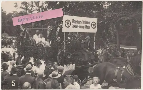 Foto Ak Zittau Wagenbauer Stellmacher Zwangs Innung 1926 Festzug Schützen  A2721
