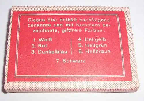 1 x Feine giftfreie Pastell - Kreiden Pastellkreide 1940er 1950er OVP Reklame !