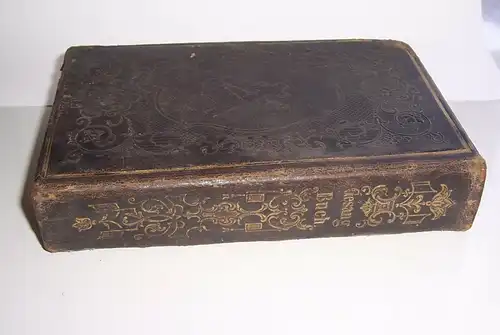 Dresdner Gesangsbuch auf höchsten Befehl 1840 Teubner Ledereinband 