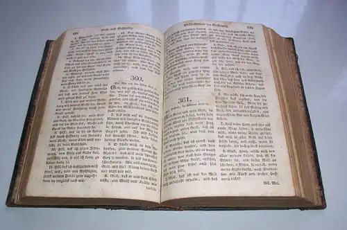 Dresdner Gesangsbuch auf höchsten Befehl 1840 Teubner Ledereinband 