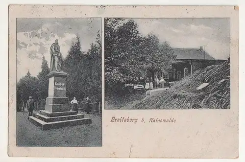 Litho Ak Breiteberg bei Hainewalde Oberlausitz um 1910 ! (A2703