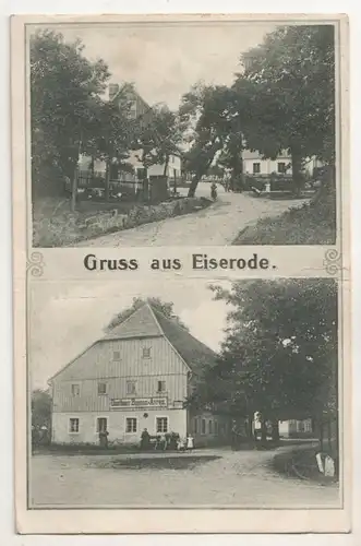 Ak Gruss aus Eiserode Gasthaus Buenos Aires b Uhyst Bautzen Sachsen 1933  A2637