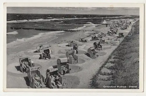 Ak Ostseebad Wustrow Strand 1959 frühe DDR !