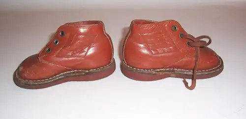 Kinder Schuhe Lederschuhe Schühchen Deko Puppenschuhe 1940er 1950er Vintage