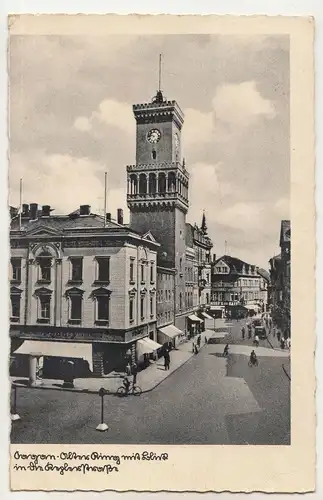 Ak Sagan Alter Ring mit Blick in die Keglerstraße 1942 ! (A2540