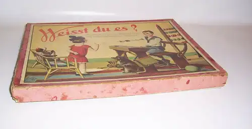 Hausser Brettspiel Weisst du es Frage Antwortspiel um 1935