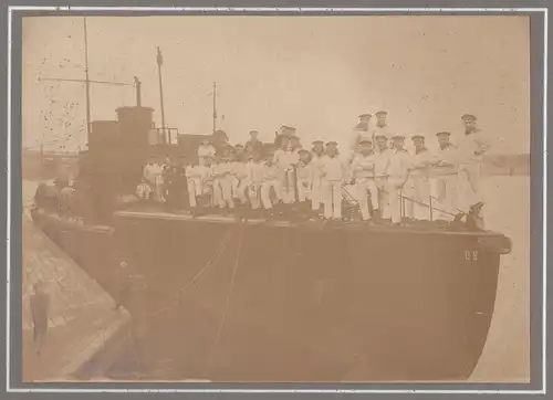 Pappfoto Matrosen Torpedoboot D9 Kriegsmarine 1 Wk WW1 