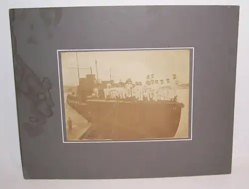 Pappfoto Matrosen Torpedoboot D9 Kriegsmarine 1 Wk WW1 