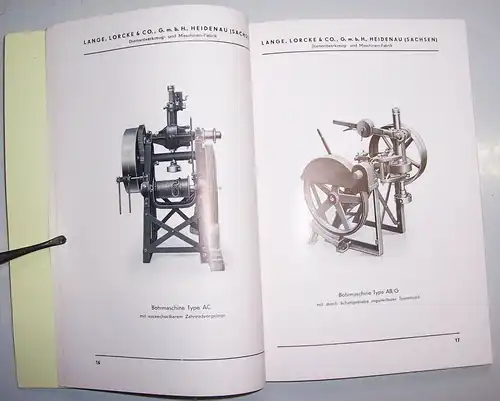 Broschur Original Craelius Kernbohrmaschine Tiefbohrungen Lange Lorcke Heidenau