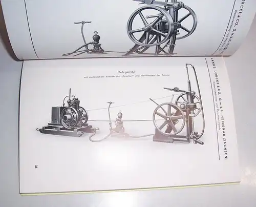 Broschur Original Craelius Kernbohrmaschine Tiefbohrungen Lange Lorcke Heidenau