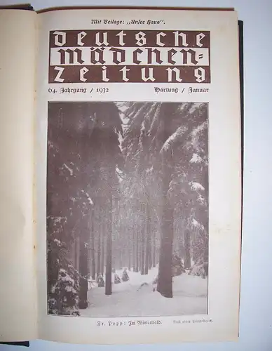 Deutsche Mädchen - Zeitung Jahgang 1932 komplett * Kinderzeitung Jugend !