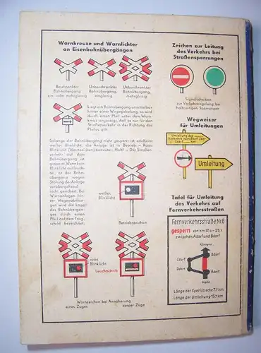 Arbeitsschutz Merkbuch Haltet Verkehrsdisziplin 1955 frühe DDR ! (H4
