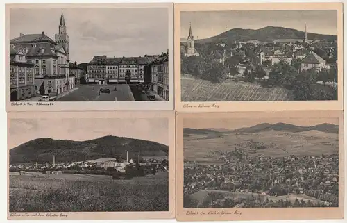 6 x Ak Löbau i. Sa. Oberlausitz Neumarkt Altmarkt Löbauer Berg um 1940/50 (A2405