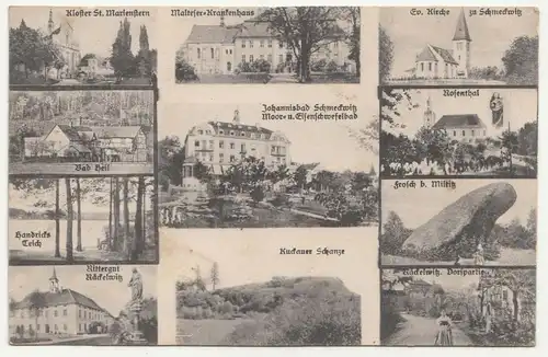 Ak Johannisbad - Schmeckwitz Moor - & Eisenschwefelbad Mehrbild 1927 (A2404