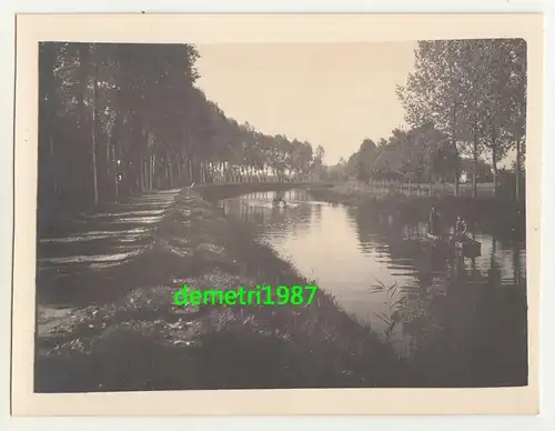 Foto Ardennenkanal bei Rethel France 1 Wk WW1 ! (F2140