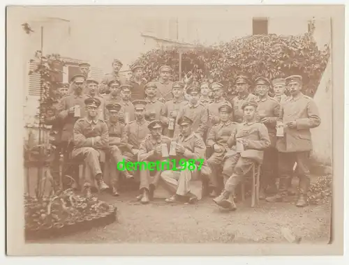 Foto deutsche Soldaten Hafenamt Rethel France 1 Wk WW1 ! (F2128