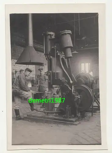 Foto Dampferwerft Charleville France Werkstatt Stanzmaschine 1 Wk WW1 ! (F2112