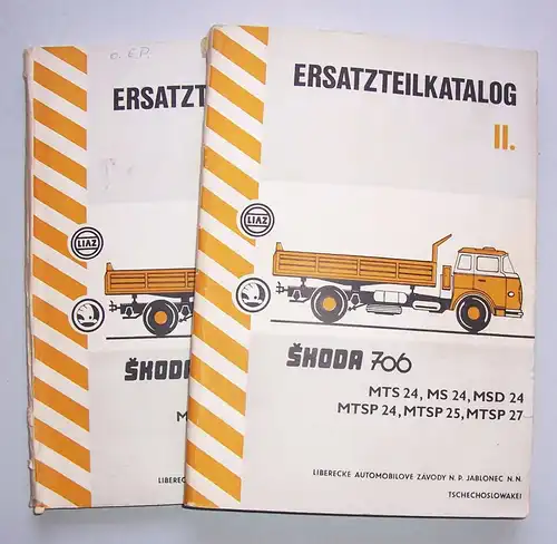 Ersatzteilkatalog I & II Skoda 706 Pritschen LKW MTS MTSP !