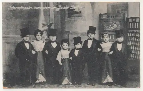 Ak Internationales Zwergkünstler Theater Berlin Schauspieler Kinder 1910 (A2240