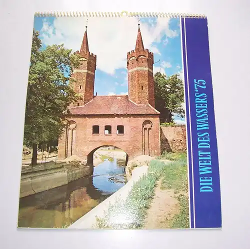  Welt des Wasser DDR Kalender 1975 vollständig 