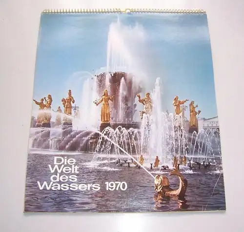 DDR Kalender  1970 vollständig Welt des Wasser